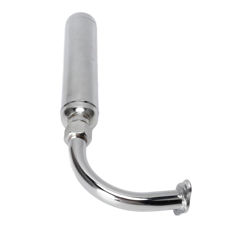 Exhaust Muffler Pipe Motorized Bicycle Engine Muffle Tailpipe Exhaust Pipe