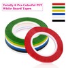 cridoz 6 Rolls 1/8 Whiteboard Tape Thin White Board Tape