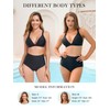 RELLECIGA - Traje de baño con espalda entrecruzada para mujer,