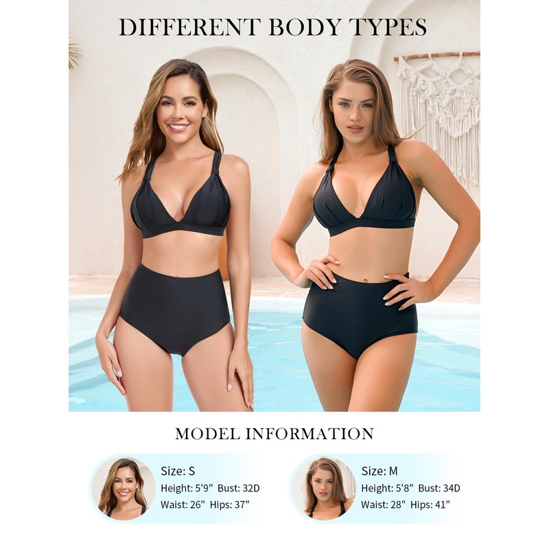 RELLECIGA - Traje de baño con espalda entrecruzada para mujer,