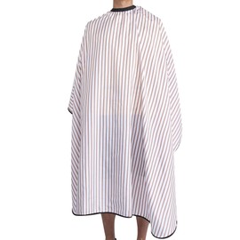 Profesional capa de barbero, Capa de corte de pelo, Delantal de corte de pelo Corte de pelo a rayas de moda Peluquería Capa de tintura para el cabello Paño para peluquería casera (22*15*3cm-Marrón)