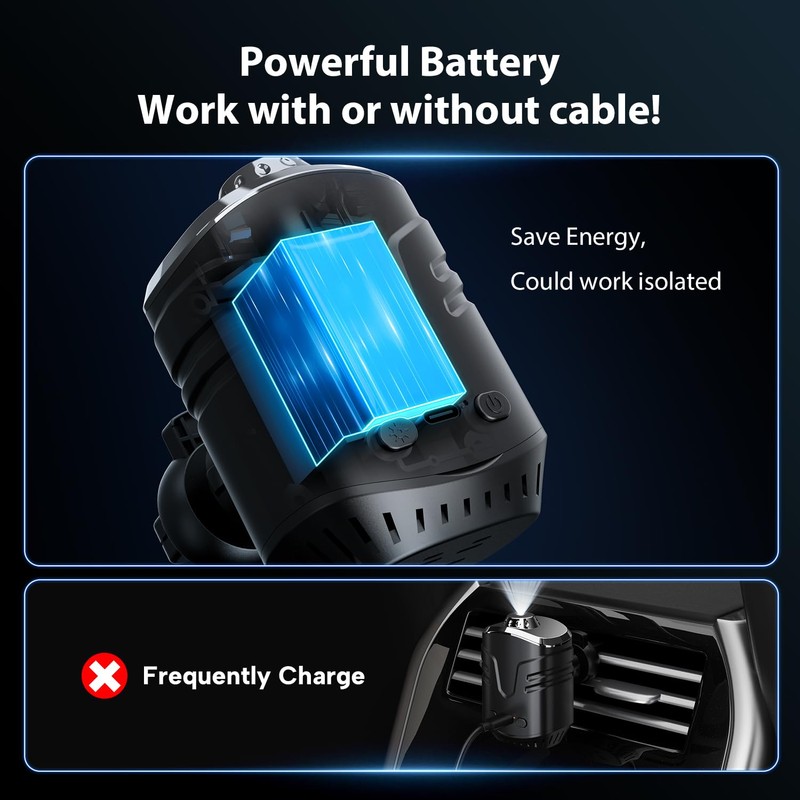 Car Star Projector with Air Freshener, Ceiling Ambient Light with