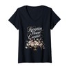 Womens Florist Reception Flower Curator Elegant V-Neck T-Shirt