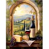 Wine Themed Tuscany Vineyard Pattern A1140 Accent Tile Mural Kitchen