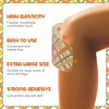 Geiserailie 50 Pcs Large Waterproof Bandages 2'' x 4'' Adhesive