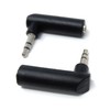 DRUT 2pcs 3.5mm Stereo Jack to 3.5mm Jack Socket Right