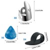 DLAND 18 Adjustable Finger Picks,Including Stainless Steel Finger Picks, 4