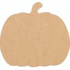 Wooden Fall Pumpkin Shape 6" Cutout, Unfinished Wood MDF 1/8"