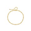 SJUIEO Women Anklet Gold Silver 18K Gold Anklet Double Layer