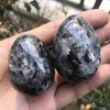 Ladeukoi Stone Egg Figurine, Polished Healing Crystal Easter Eggs Sphere