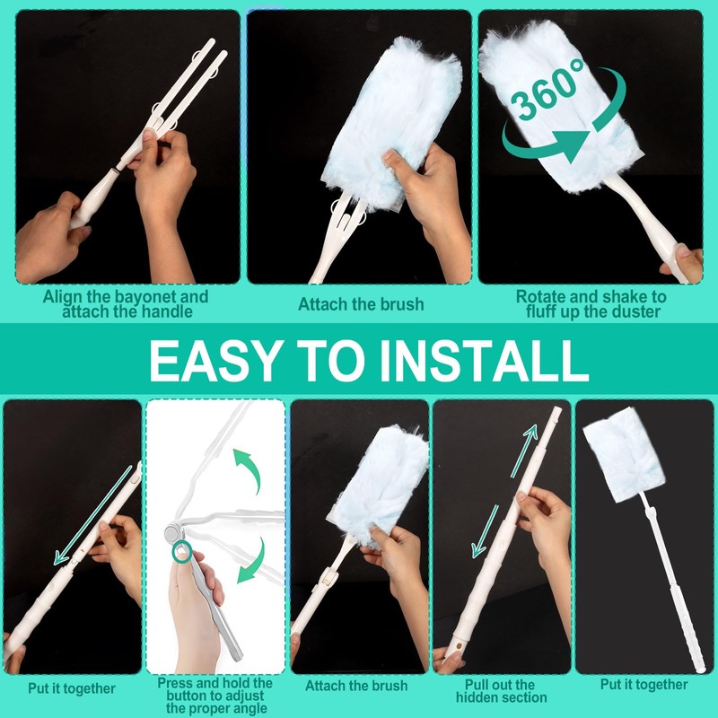 BBLTIFF Pack of 50 Dusters, Dust Magnet Refill Pack Set