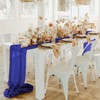 Blue Cheesecloth Gauze Table Runner 10FT x 36" Cotton Cheese