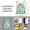Fenmshairy Cute Dog Puppy Drawstring Backpack Gym Bag Water Resistant