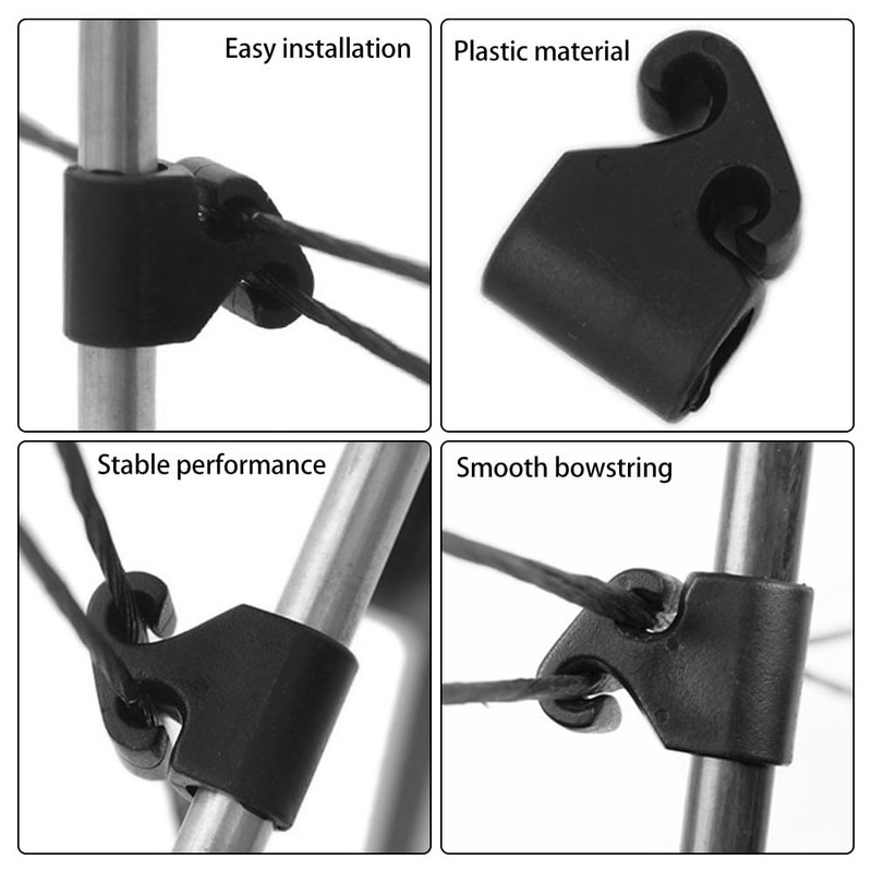 DONGKER Archery Cable Slide, Plastic Compound Bow Cable Slide, Lightweight
