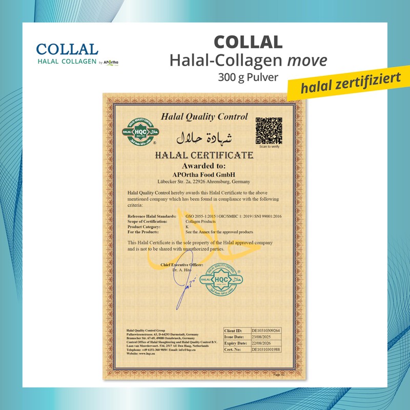 Collal Halal Collagen Move Premium Collagen Powder 300 g Doypack,