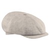 Sterkowski 100% Linen Summer 8 Panel Gatsby Vintage Flat Cap
