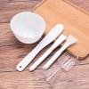 Tazón De Silicón Para Mascarilla Cuidado Facial Kit 5 Pzs
