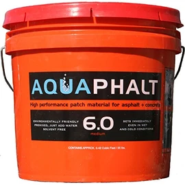Aquaphalt 6.0 Permanent Asphalt Repair for potholes, driveways, and roads - Bucket