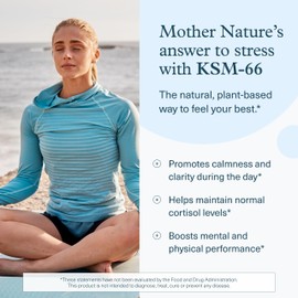 Youtheory Ashwagandha Gummies - with Organic KSM-66 Ashwagandha - Herbal Blend to Support Stress Relief & Energy Levels* - Helps Support Mood* - Sugar Free - Blueberry Flavor - 60 Vegan