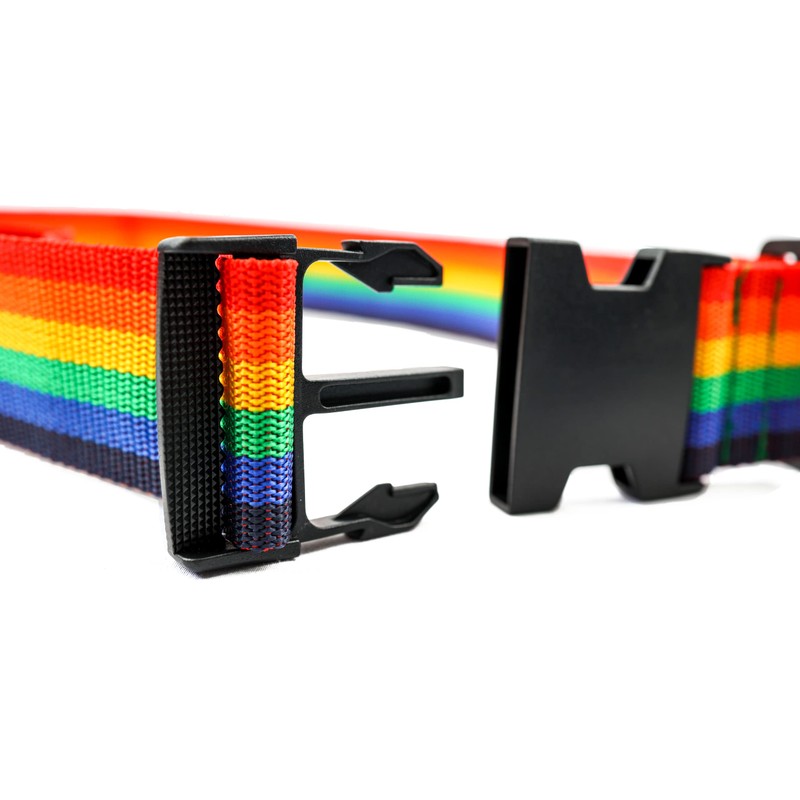 6ft Long Luggage Strap - Rainbow