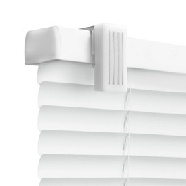 QuickInsta MagMount No Tool No Drill 1" Cordless Mini Blinds for Metal Steel Door, 25" W x 72" H, White, by Regal estate