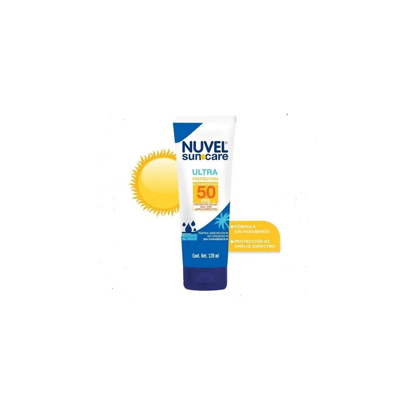 Protector Solar Nuvel Suncare FPS 50 Ultra Protection Sunscreen SPF