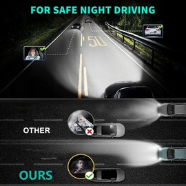 ZYRALUX Compatible For Honda Crv 2002 2003 2004 2007-2014 Bulbs, 9003 Bulbs + H11 Fog Light Bulbs, Plug and Play, Pack of 4