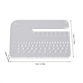 Leather Stitching Punch Aid Plate Multi Functional 4 mm Thick Acrylic Leather Punching Puller