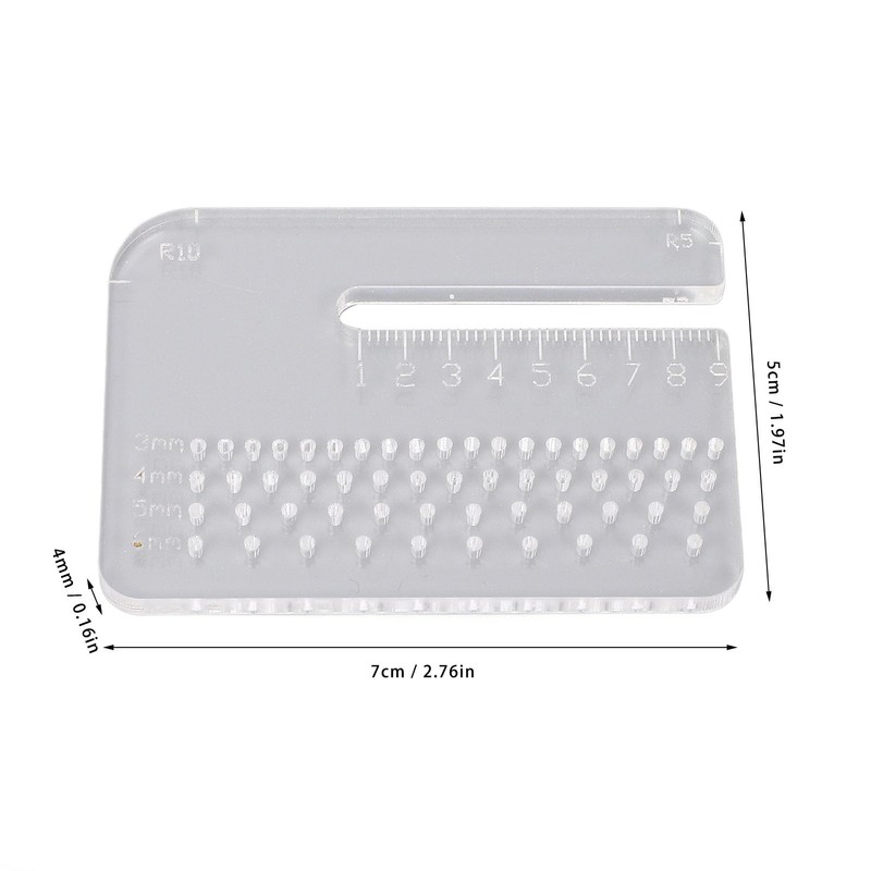 Leather Stitching Punch Aid Plate Multi Functional 4 mm Thick