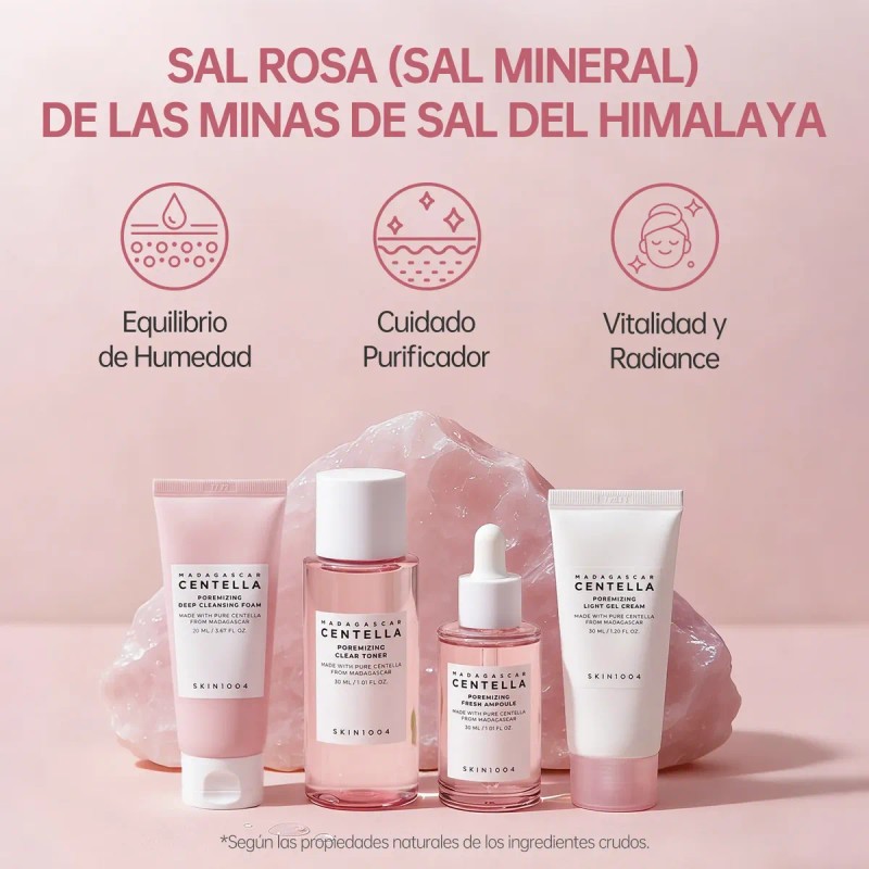Skin1004 Kit De Viaje Poremizing Centella Madagascar 4 Pzs