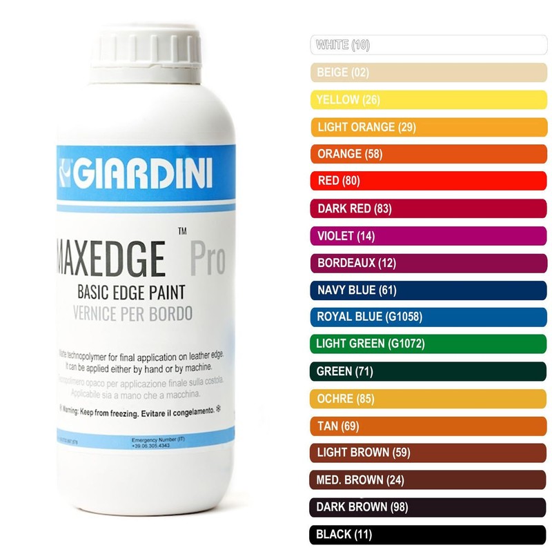 Giardini Basic Italian Leather Edge Paint, 30 mL (1oz), Red