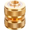 sashow 3/4" ID Hose Solid Brass Fitting Garden Tools Quick