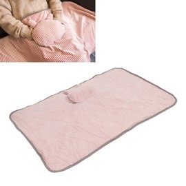 Soft Washable Electric Heating Blanket Shawl Wrap, for Shoulder Neck Warmth in Office or Home (Rose)