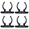 Clouhead 4PCS Boat Hook Holder Nylon Boat Ladder Clip Black