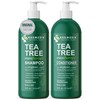 KESMEDIK Tea Tree Oil Shampoo and Conditioner MaxTherapy Set, Itchy Scalp Relief, Refreshes & Cleanses Dandruff & Buildup, Clarifying for Oily Hair, Women & Men, 16 fl oz Each