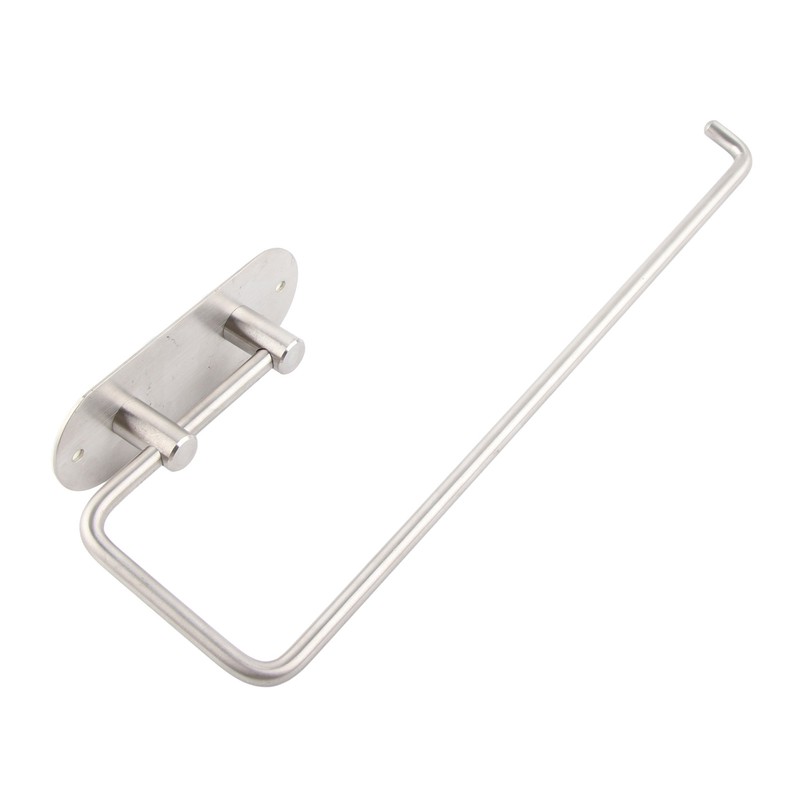 Adhesive 304 Stainless Steel Tissue Storage Rack Home Kitchen Roll