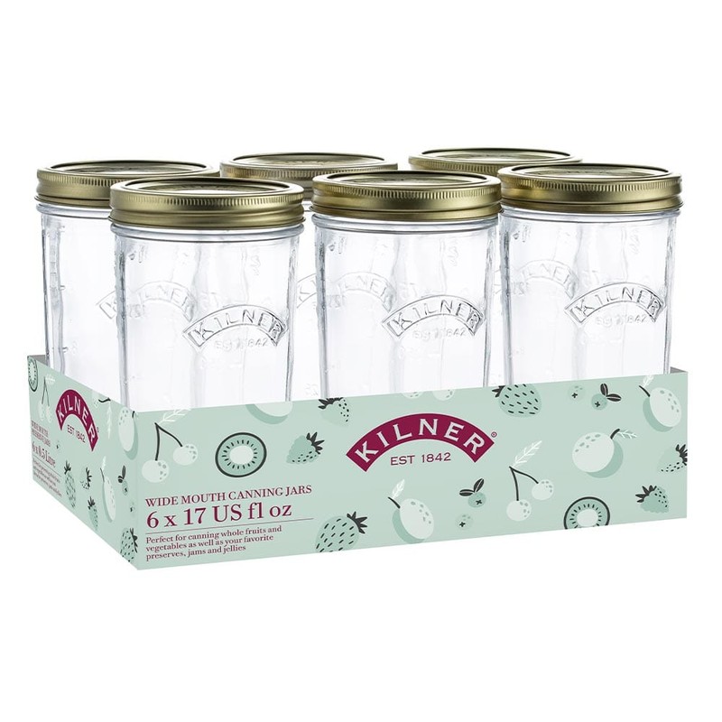 Kilner Wide Mouth Preserve Jar - 500ml, Single Jar