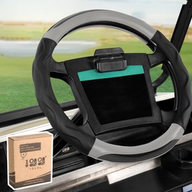 10L0L Golf Cart Steering Wheel Cover for Yamaha G29 and Club Car DS Precedent,14" Easy to Install and Feels Good in Handling