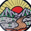 Sunrise from Mountain Explore Outdoor Embroidered Iron on Sew on