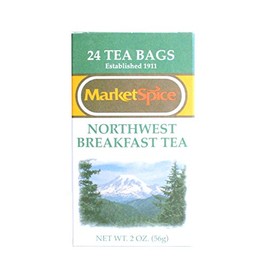 MarketSpice Tea Bag, Northwest Breakfast, 24 Count, 2 ounce