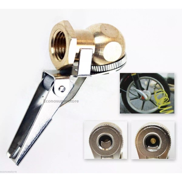 Unbranded New 1/4" NPT AIR CHUCK WITH CLIP BRASS BALL