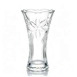 9 Inch Tall Crystal Vases for Flowers, 1 Piece Thickened Glass Vase
