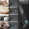 Smart Fingerprint Door Lock, Digital Keypad Handle with Biometric Entry,