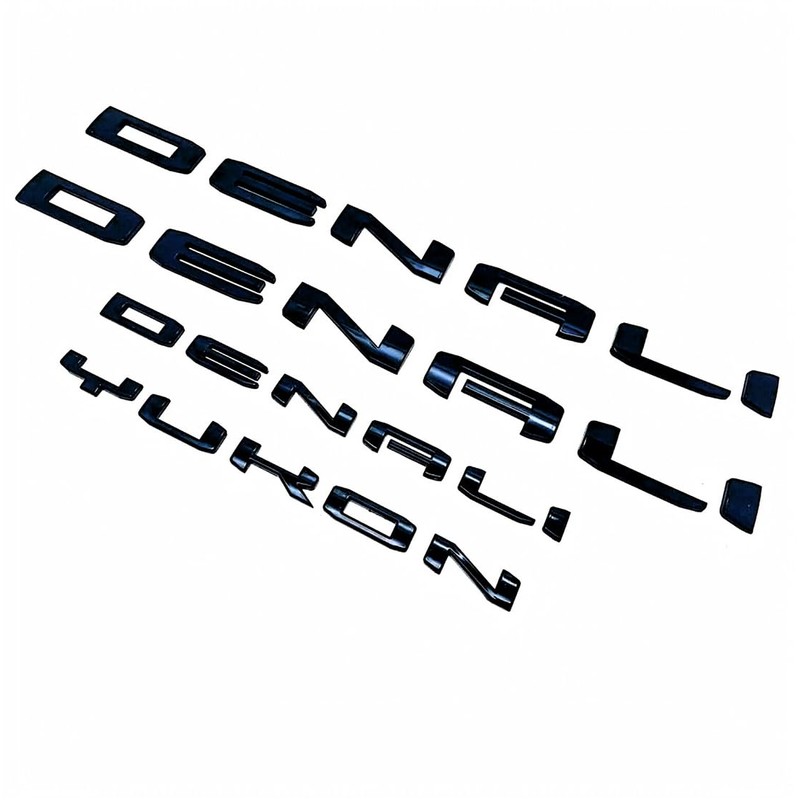 Door Rear Letters Emblem Badge Replacement for 2021-2025 Denali Yukon