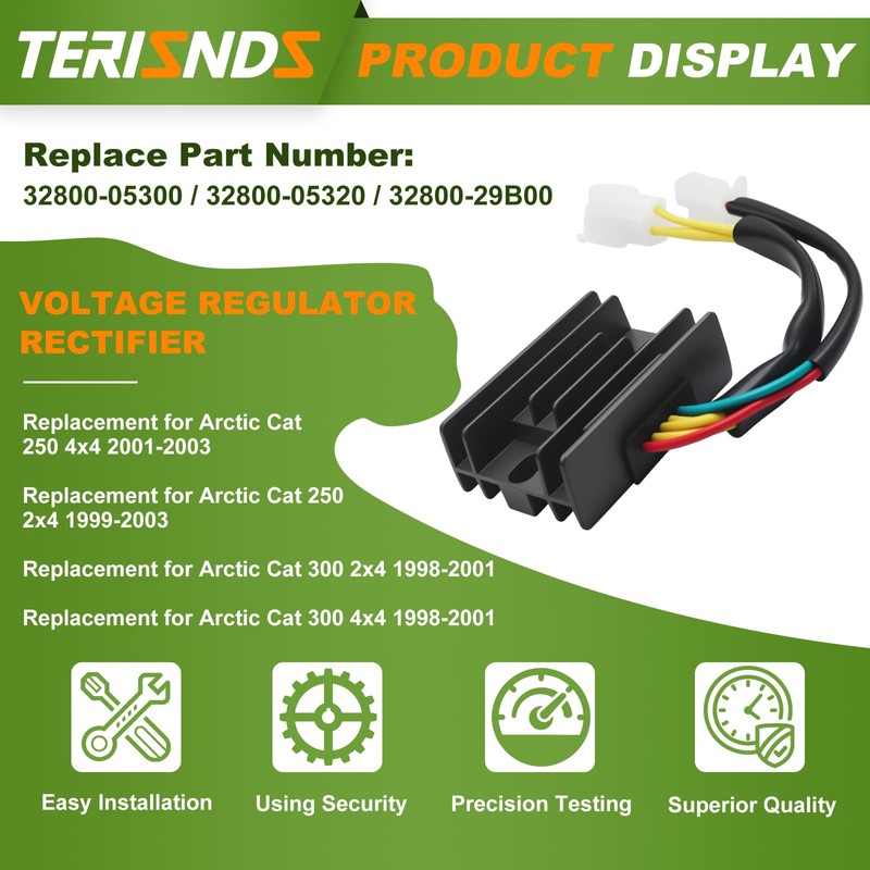 Voltage Regulator Rectifier for Arctic Cat 300 2x4 4x4 1998-2001,