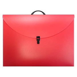 Westfolio Art Portfolio Folder Raspberry A4, 100 Sheet Capacity, Carry Case Bag for Art, Painting Keeps Paper Flat for Travel