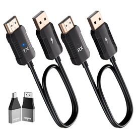 Anytrox Wireless HDMI Transmitter and Receiver 4K Decode 1080P Output, HDMI Wireless Extender, Plug & Play, Support 2.4/5GHz for Streaming Video and Audio to Monitor from Laptop/Pc/Tv Box (Black)