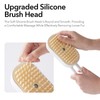 GooCare Soft 3-in-1 Silisone Spray Brush with Handle for Shedding,