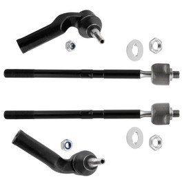 MYSMOT EV800898 ES800954 ES800955 Front Inner & Outer Tie Rod Ends Left & Right for Ford Focus 2012-2018 C-Max Escape 2013-2018 Transit Connect 2014-2018, Pack of 4