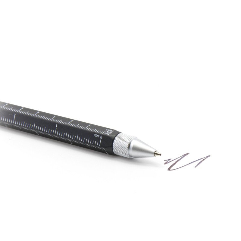 TROIKA Multifunctional Ballpoint Pen CM Inch Ruler Leveler Multi Ballpoint